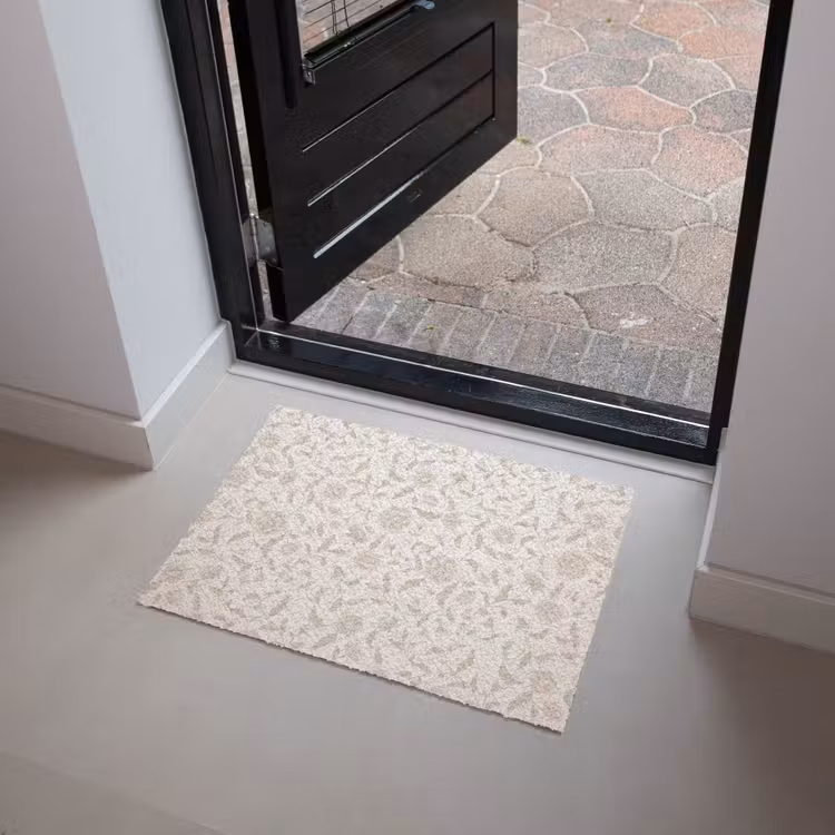 Sierlijk - Bloemen - Beige Deurmat klein 898 -sfeer5