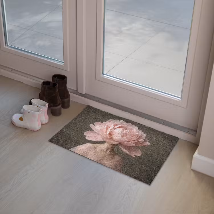 Gezicht - Roos - Roze Deurmat klein -sfeer3