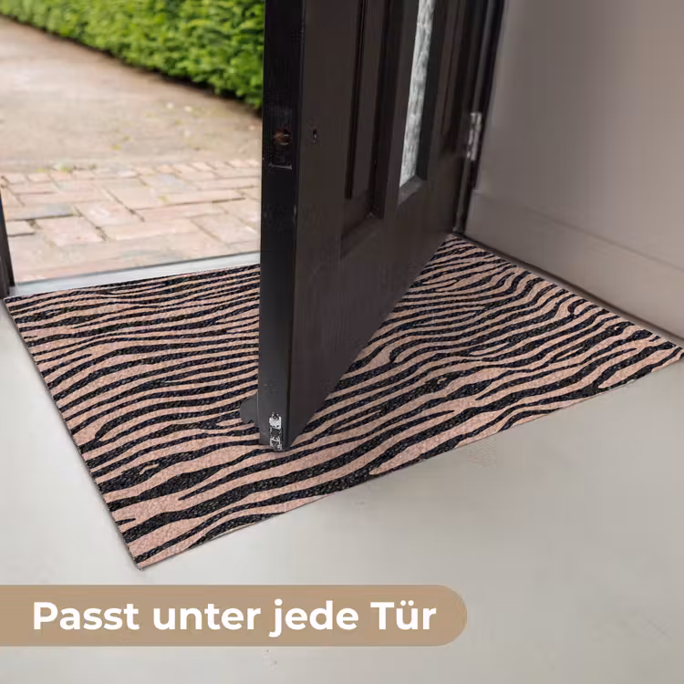 Strepen - Roze - Bruin Deurmat klein 898 -USP_DE