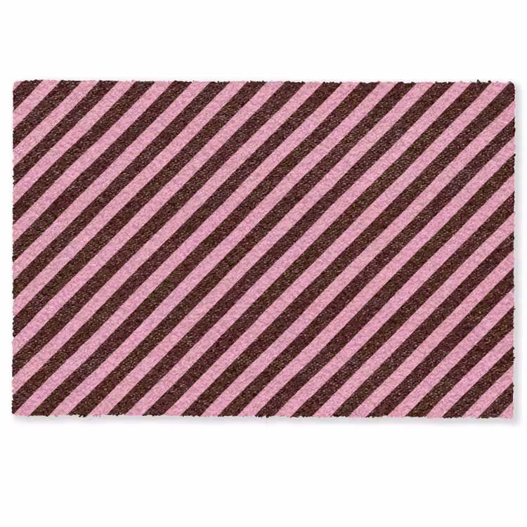 Strepen - Roze - Bruin Deurmat klein 898 -zkaufland3d