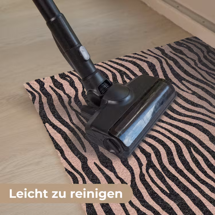 Strepen - Roze - Bruin Deurmat klein 898 -reinigen_DE