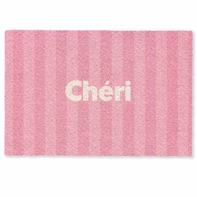 Gestreept - Roze - Chéri Deurmat klein -zkaufland3d