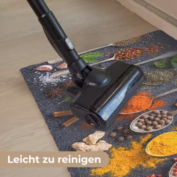 Kruiden - Lepels - Culinair - Kleurrijk - Sfeervol Deurmat klein -reinigen_DE