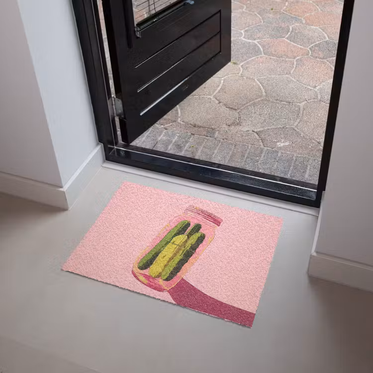 Augurken - Pot - Schaduw - Roze Deurmat klein -sfeer5