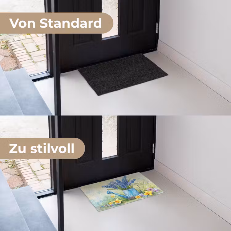 Gieter - Lavendel - Bloesems Deurmat klein -voor-na_DE