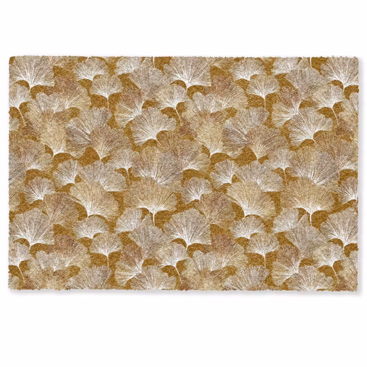 Ginkgo - Bladeren - Goud Deurmat klein 898 -zkaufland3d