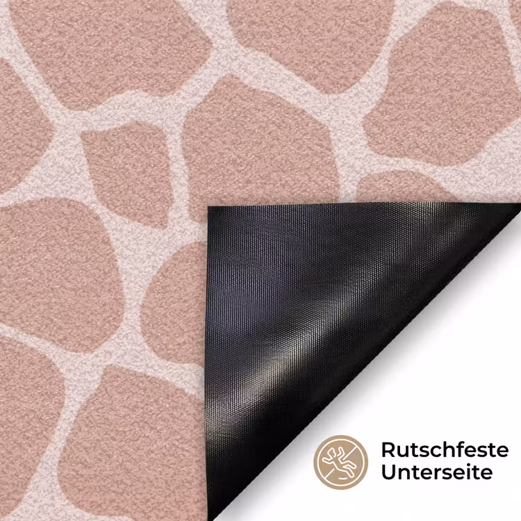 Giraffe - Lichtroze - Warm - Roze Deurmat klein 898 -antislip_DE