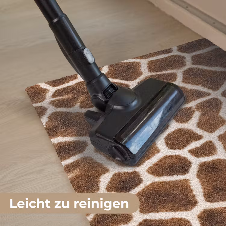 Giraf - Vacht - Klassiek - Bruin Deurmat klein -reinigen_DE