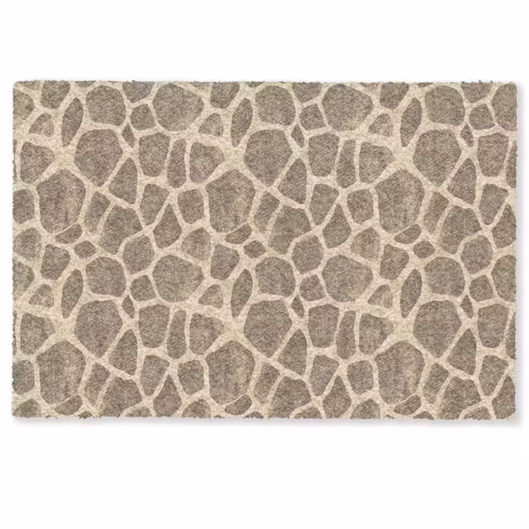 Giraf - Patroon - Beige - Bruin Deurmat klein 898 -zkaufland3d