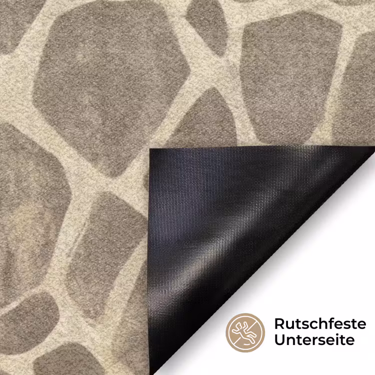 Giraf - Patroon - Beige - Bruin Deurmat klein 898 -antislip_DE