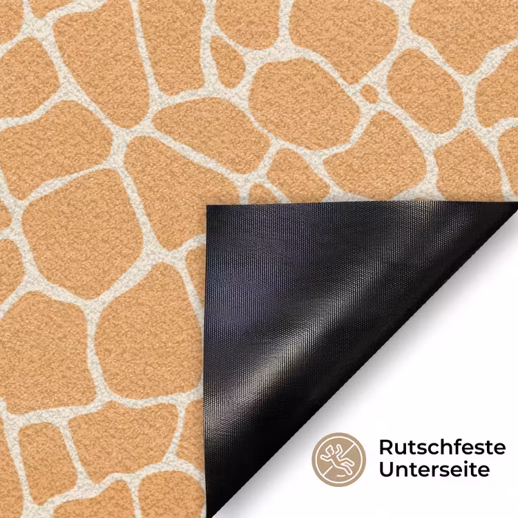 Giraf - Oranje - Patroon Deurmat klein 898 -antislip_DE
