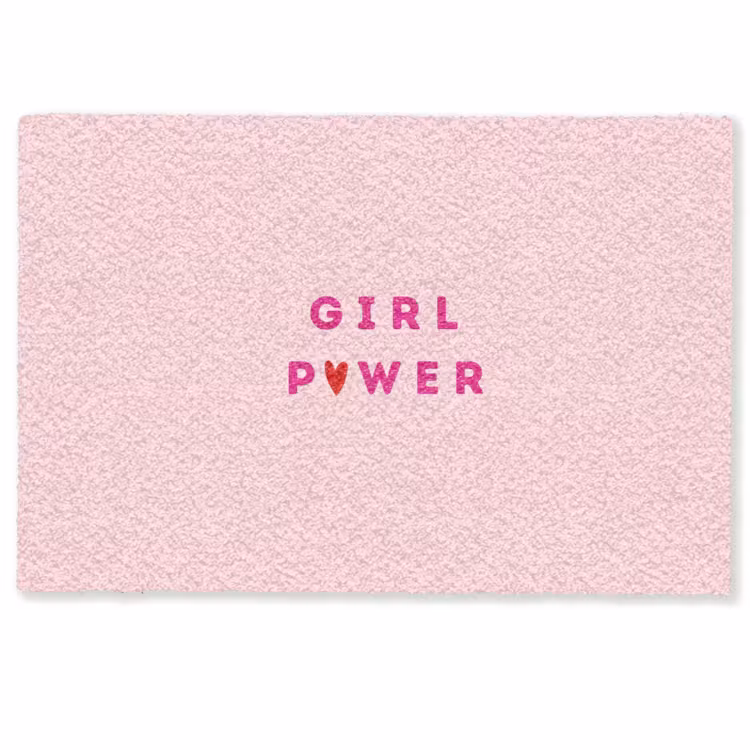Girl power - Roze - Hartje Deurmat klein -zkaufland3d