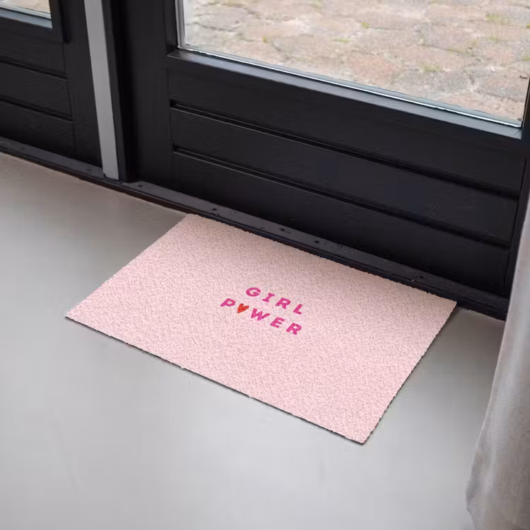 Girl power - Roze - Hartje Deurmat klein -sfeer2