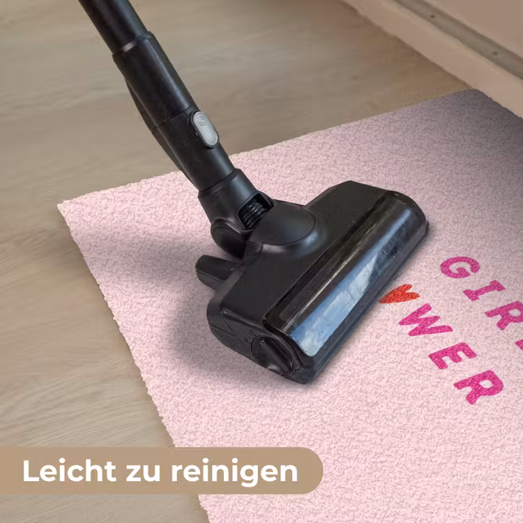 Girl power - Roze - Hartje Deurmat klein -reinigen_DE