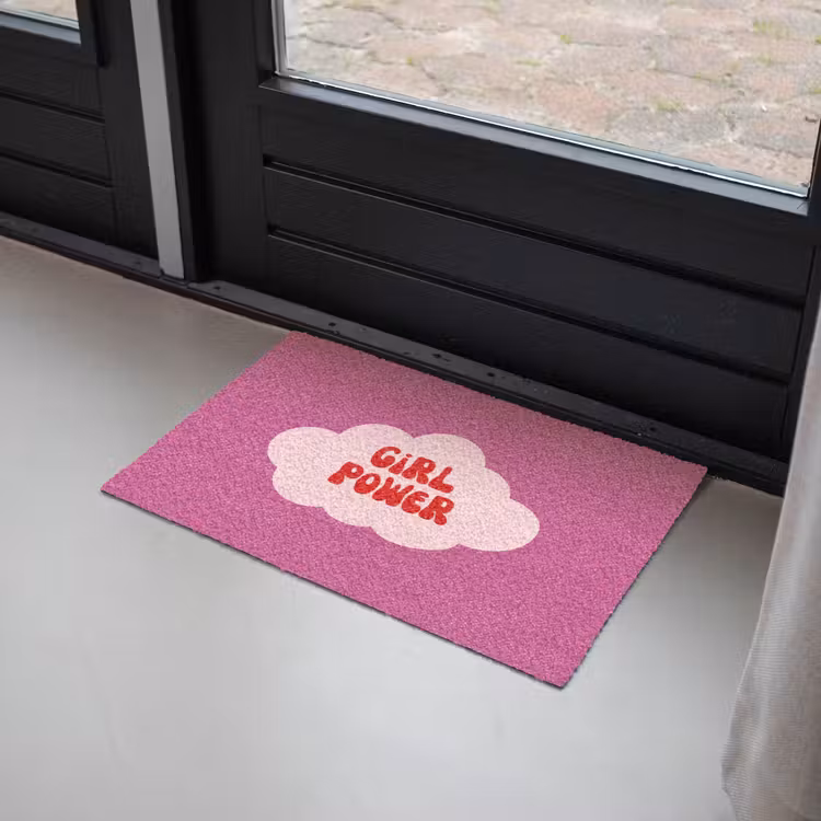 Girl power - Wolk - Roze Deurmat klein -sfeer2