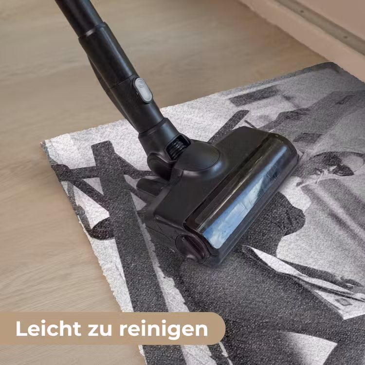 Glamour - Modern - Zwart - Wit Deurmat klein -reinigen_DE