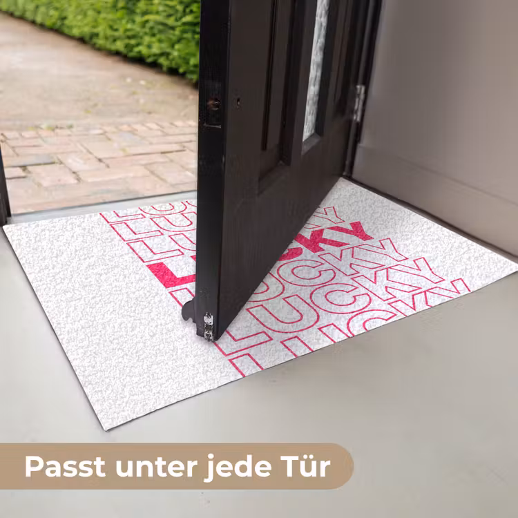 Lucky - Roze - Patroon Deurmat klein -USP_DE