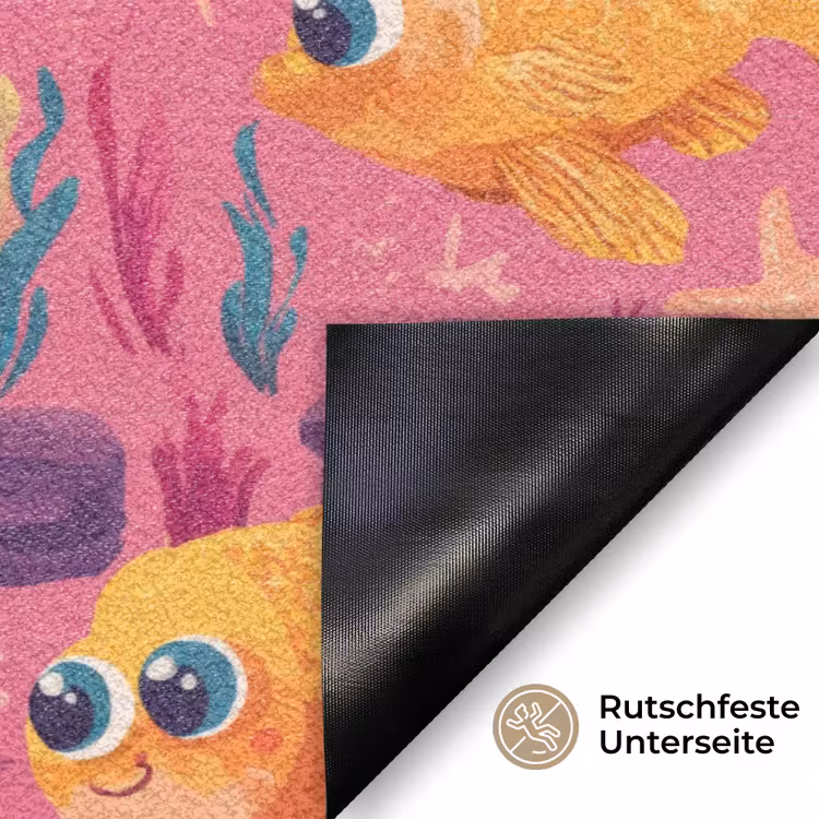 Goudvissen - Koraal - Kleurrijk Deurmat klein 898 -antislip_DE
