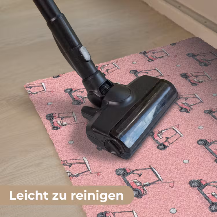 Golfkar - Retro - Roze Deurmat klein 898 -reinigen_DE