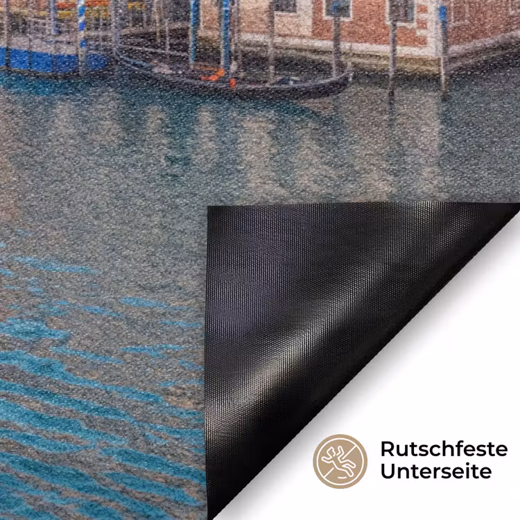 Fußmatte - Gondel – Venedig – Kanal – Stadtansicht – Abendlicht - Gondel - Venetië - Kanaal - Stadsgezicht - Avondlicht Deurmat klein