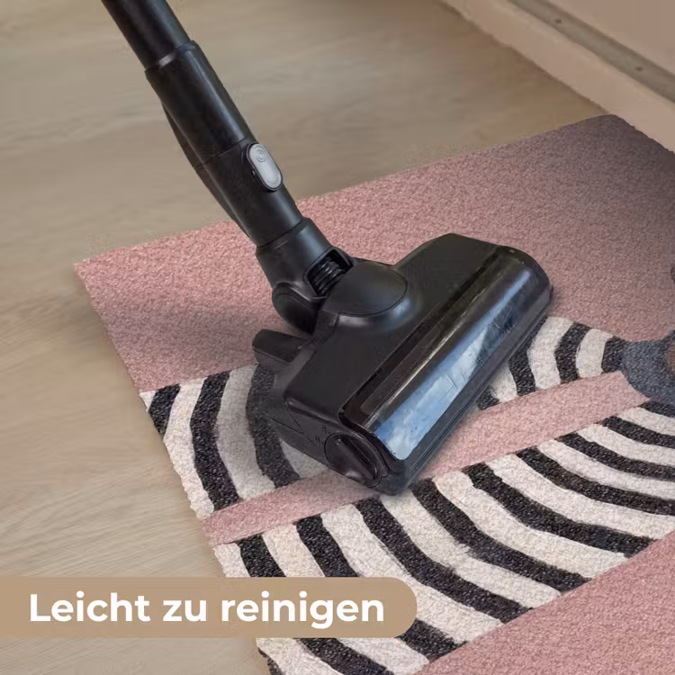 Grafisch - Vrouw - Roze Deurmat klein -reinigen_DE