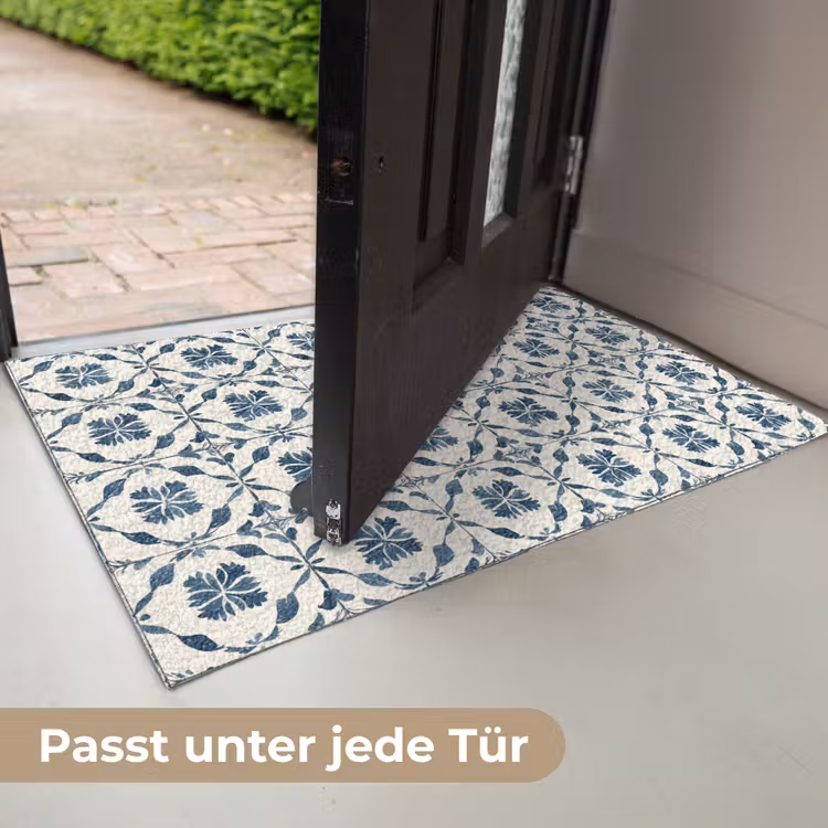 Grafisch - Tegel - Blauw Deurmat klein 898 -USP_DE