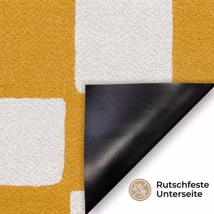 Grafisch - Patroon - Oker Deurmat klein 898 -antislip_DE