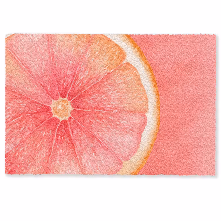 Grapefruit - Roze - Levendig Deurmat klein -zkaufland3d