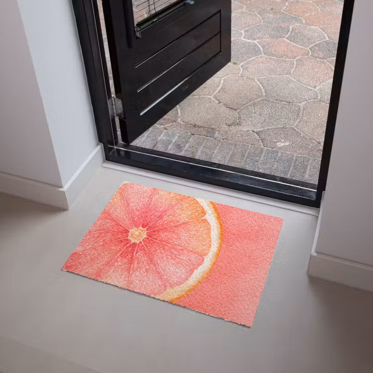 Grapefruit - Roze - Levendig Deurmat klein -sfeer5