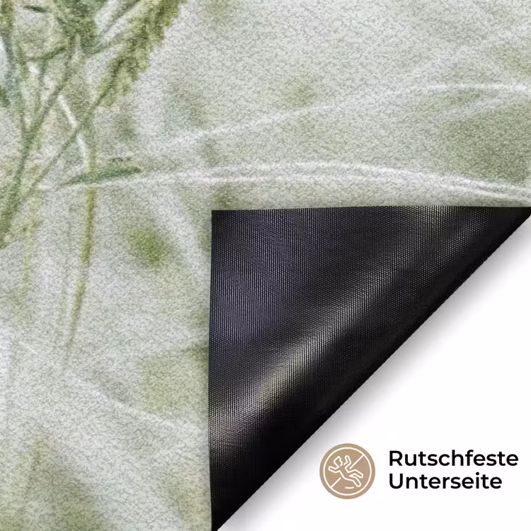 Grassen - Minimalistisch - Groen Deurmat klein -antislip_DE