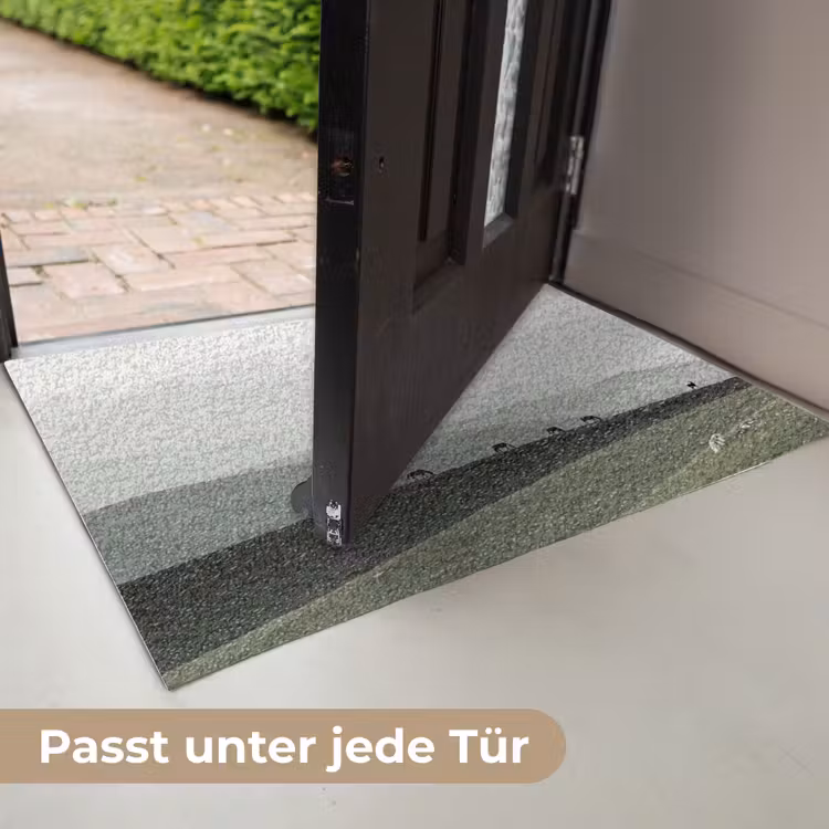 Grijs - Berg - Paarden Deurmat klein -USP_DE