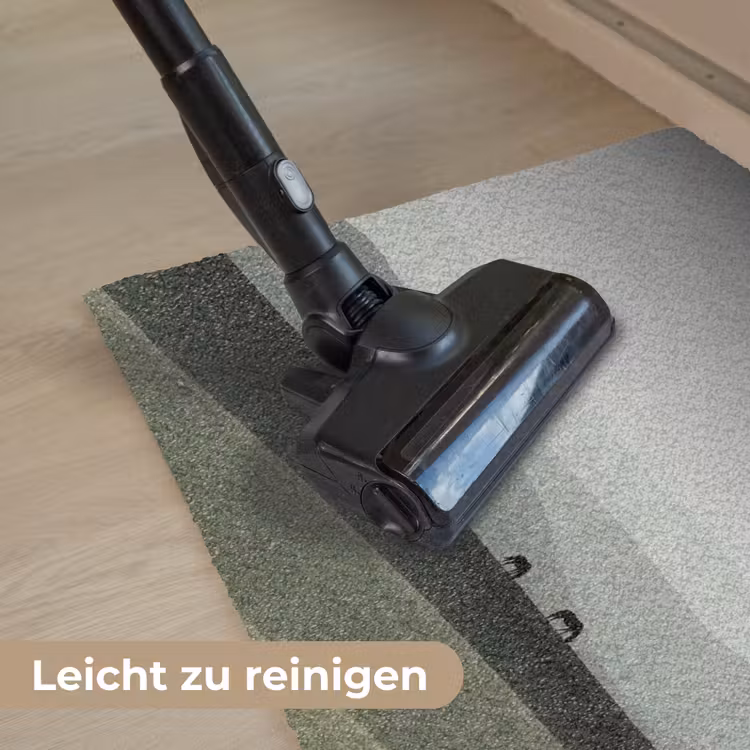 Grijs - Berg - Paarden Deurmat klein -reinigen_DE