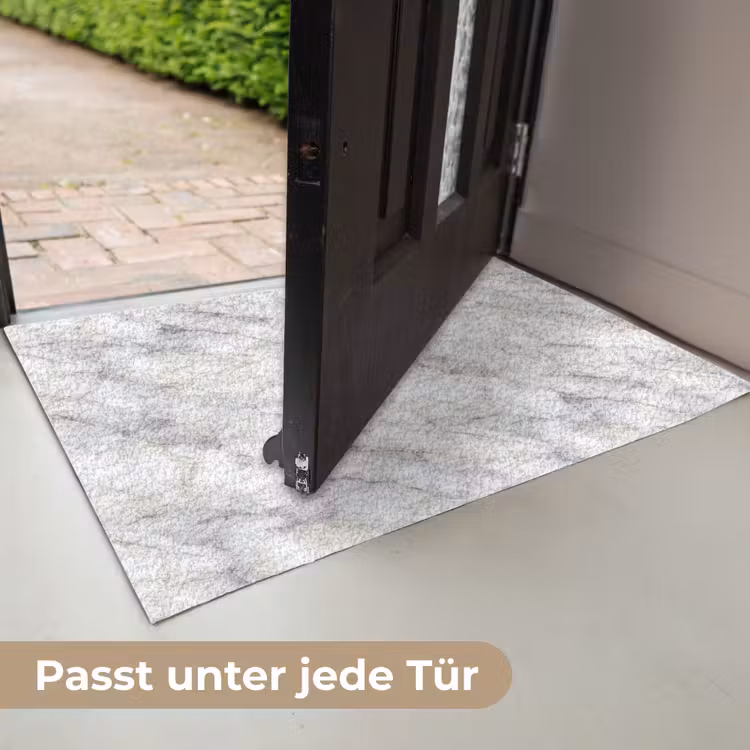 Grijs - Marmer - Gedetailleerd Deurmat klein 898 -USP_DE
