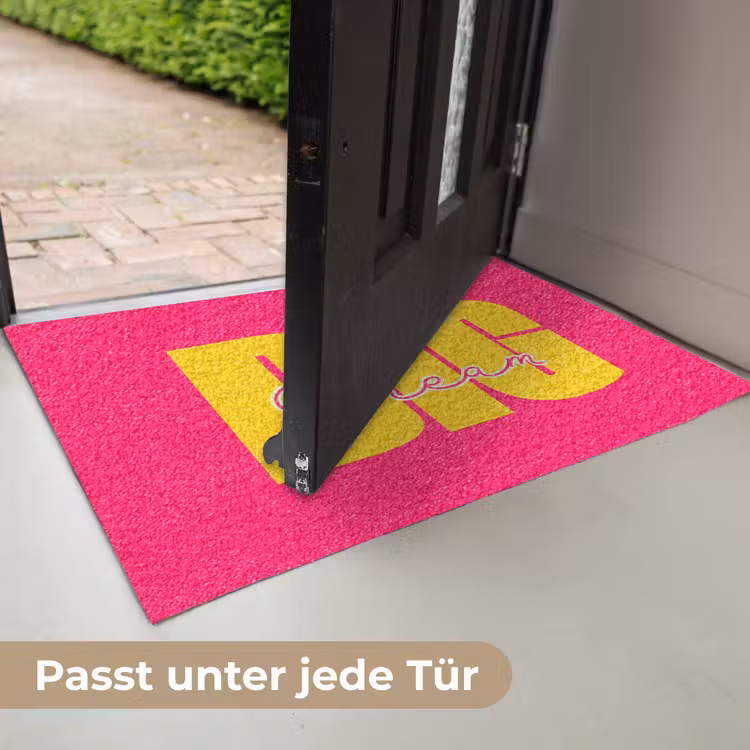 Dream big - Roze - Geel - Minimalistisch Deurmat klein -USP_DE