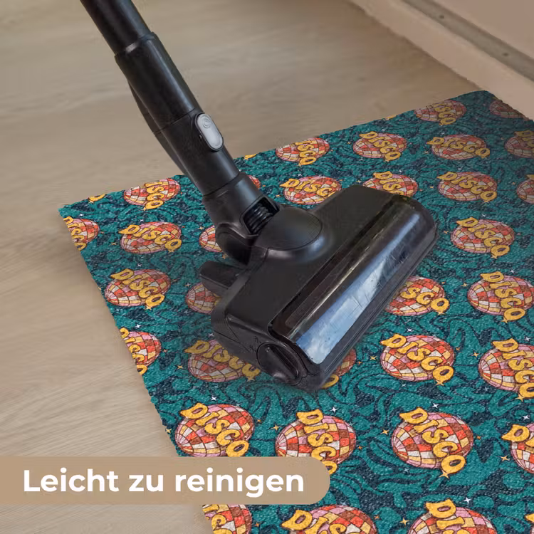 Groen - Disco - Patroon Deurmat klein 898 -reinigen_DE