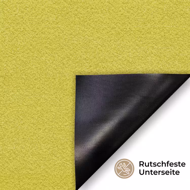 Groen - Hartjes - Wit Deurmat klein -antislip_DE
