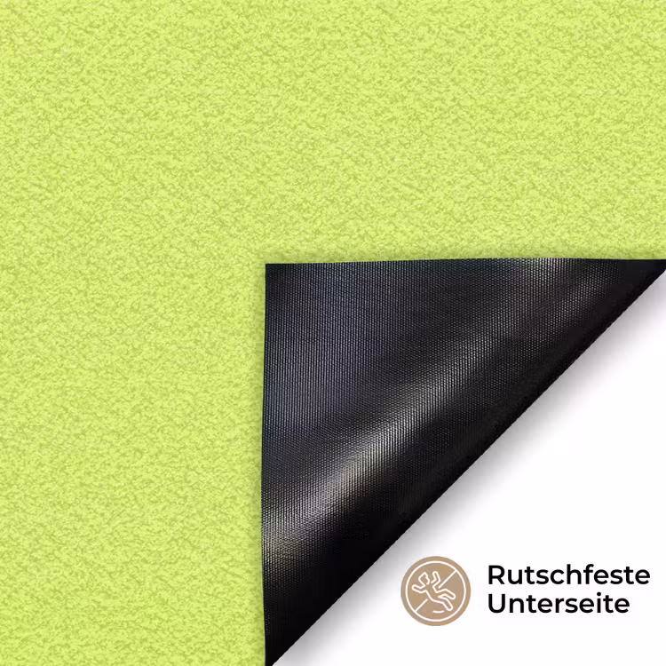 Groen - Roze bonjour - art-deco Deurmat klein -antislip_DE