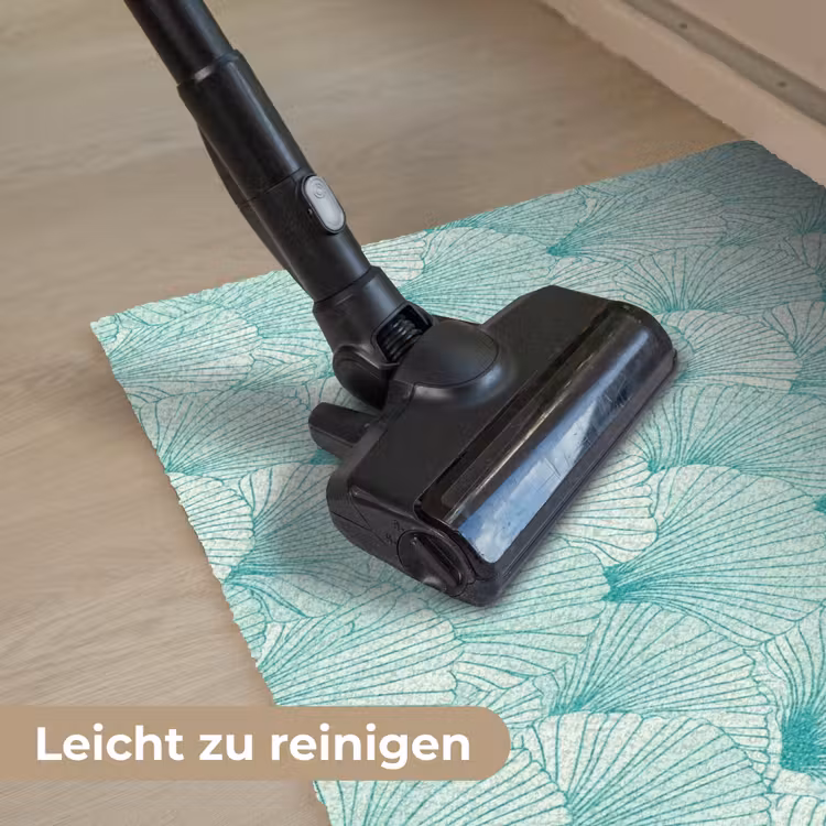 Groen - Wit - Ginko - Getekend - Textuur Deurmat klein 898 -reinigen_DE
