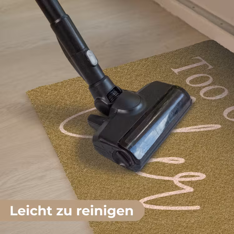 Groen - Too old for cher - Roze Deurmat klein -reinigen_DE