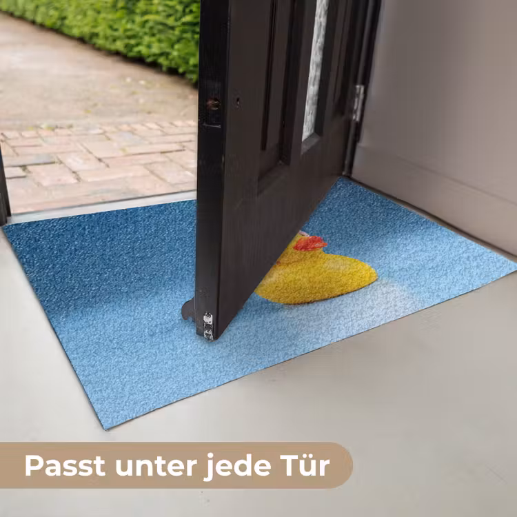 Badeend - Handdoek - Blauw Deurmat klein -USP_DE