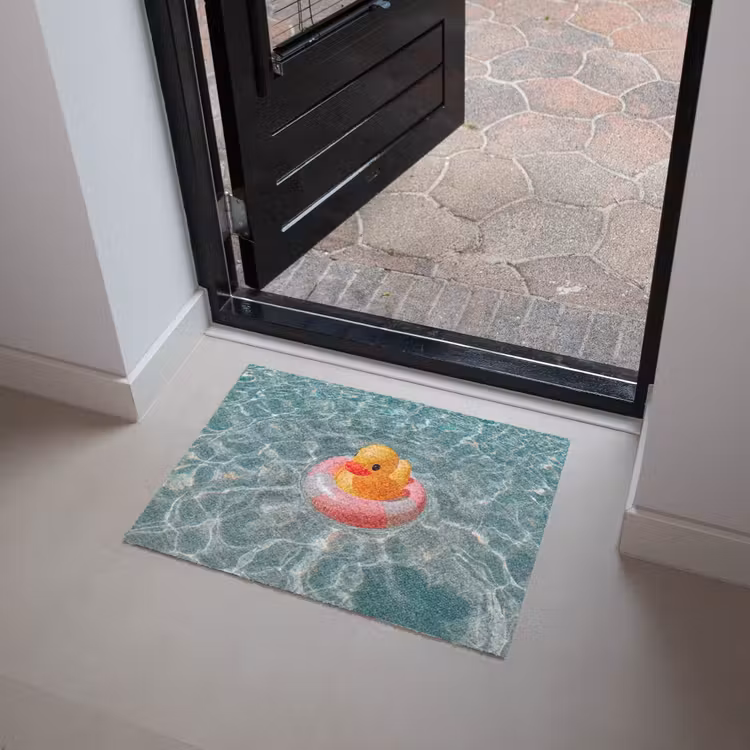 Badeend - Zwemband - Geel Deurmat klein -sfeer5