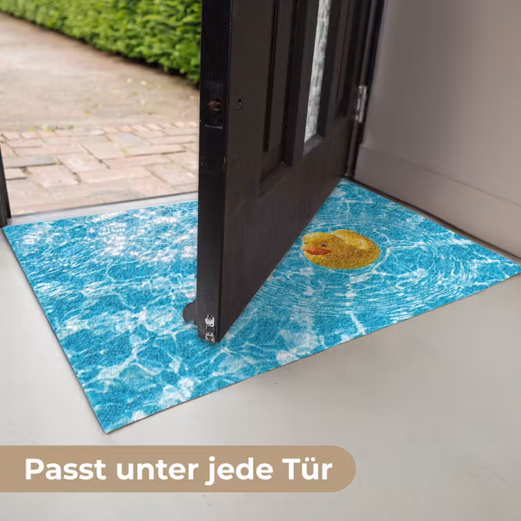 Badeend - Dobberen - Blauw Deurmat klein -USP_DE