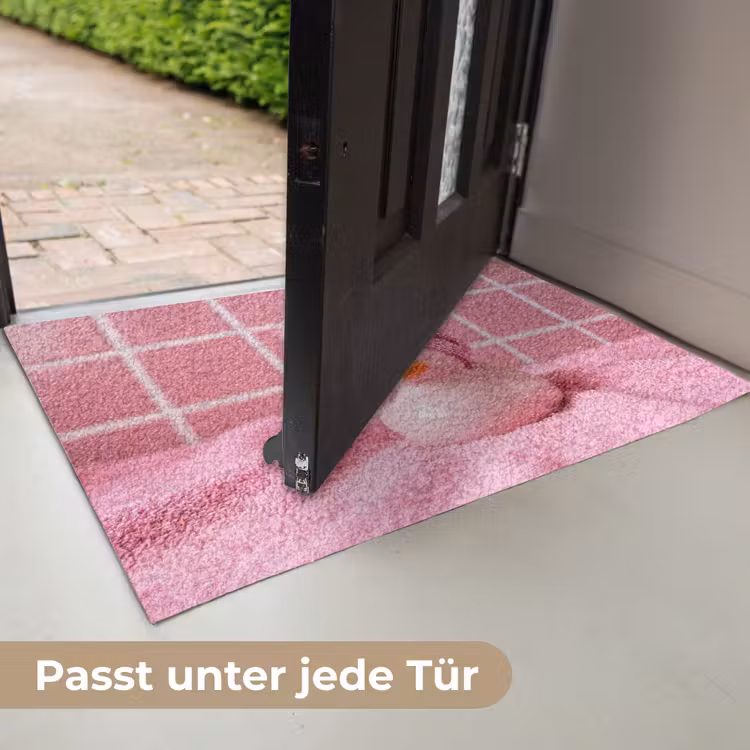 Badeend -Strik - Roze Deurmat klein -USP_DE