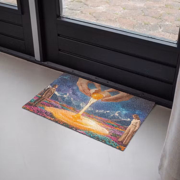 Fußmatte - Hände – Ei – Surrealismus - Handen - Ei - Surrealisme Deurmat klein