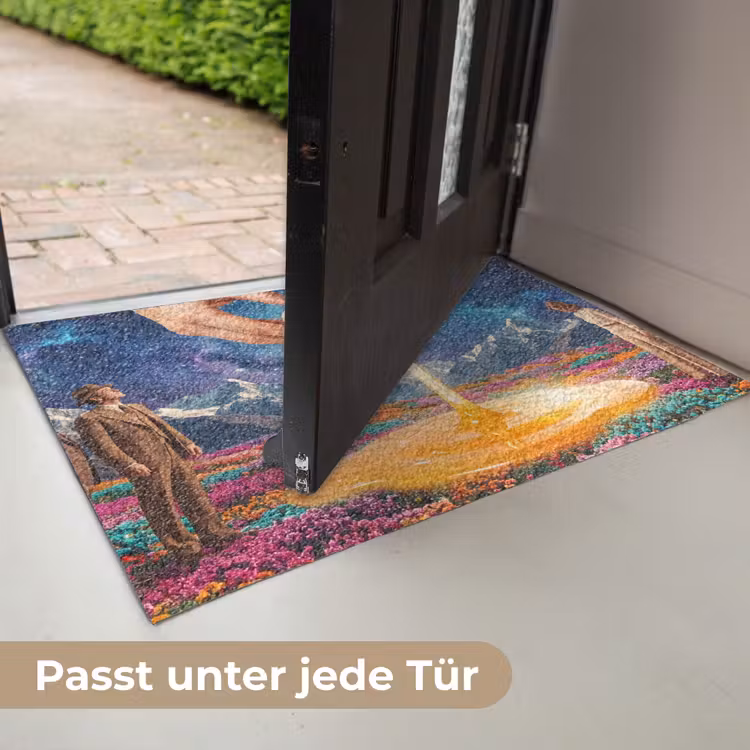 Fußmatte - Hände – Ei – Surrealismus - Handen - Ei - Surrealisme Deurmat klein