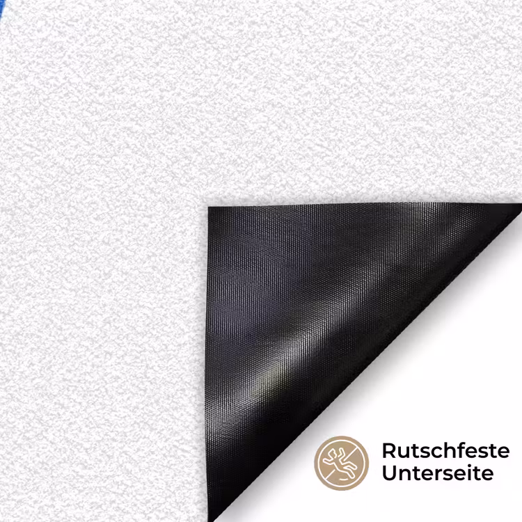 Handen - Twee - Ogen - Blauw Deurmat klein -antislip_DE