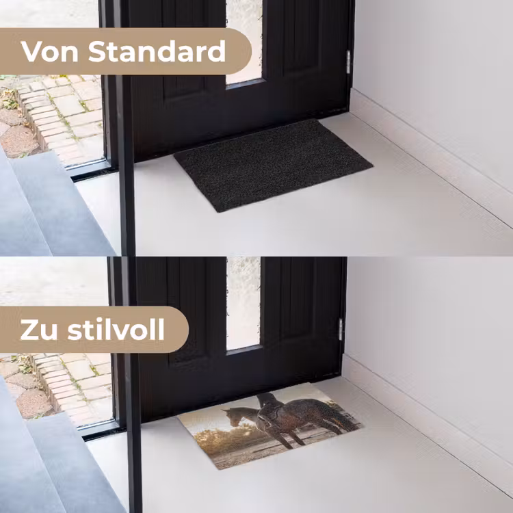 Harmonie - Ruiter - Zon Deurmat klein -voor-na_DE