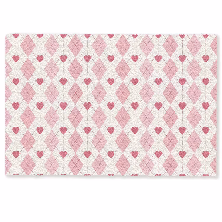 Ruiten - Klassiek - Roze - Wit Deurmat klein 898 -zkaufland3d
