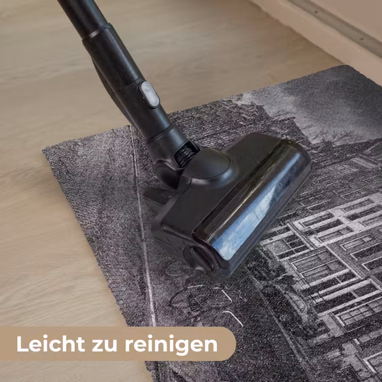 Fußmatte - Haus – Kanal – Amsterdam – Architektur – Schwarz-Weiß - Huis - Gracht - Amsterdam - Architectuur - Zwart-wit Deurmat klein