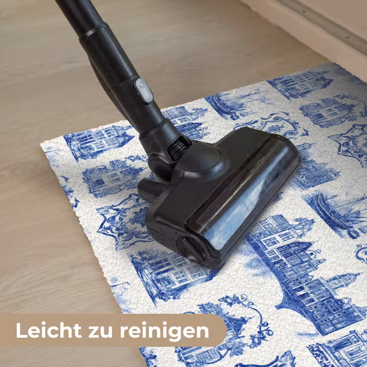 Huizen - Schepen - Blauw Deurmat klein 898 -reinigen_DE